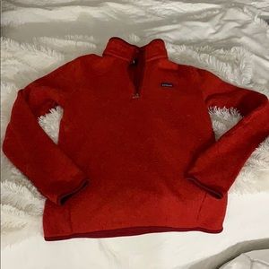 Women’s Red Patagonia pullover size small